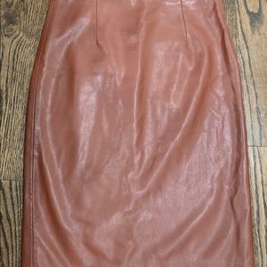 Zara Faux Leather Skirt